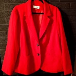 Calvin Klein red blazer jacket